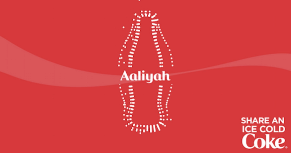The Coca-Cola Company Aaliyah Coke