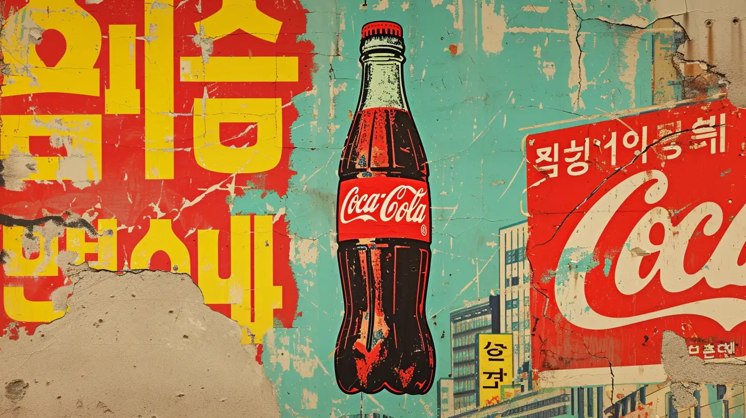 © History Oasis A North Korean Propoganda Poster Coca Cola