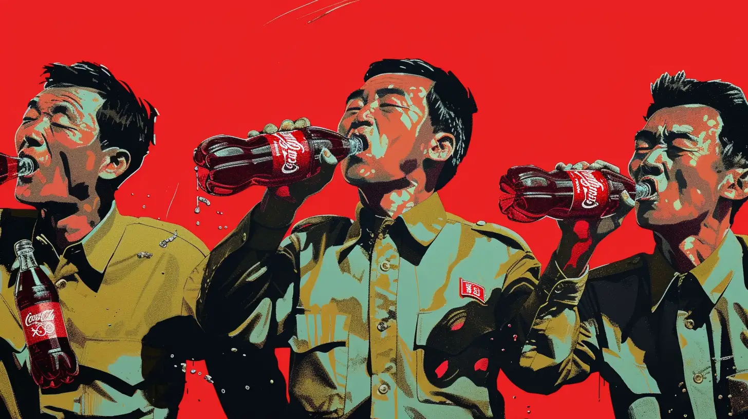 © History Oasis The North Korean Elite Drinking Coca Cola