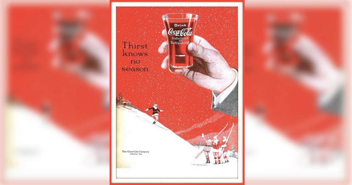 The Coca-Cola Company Coca Cola 27s Thirst Knows No Season 20 Red Background