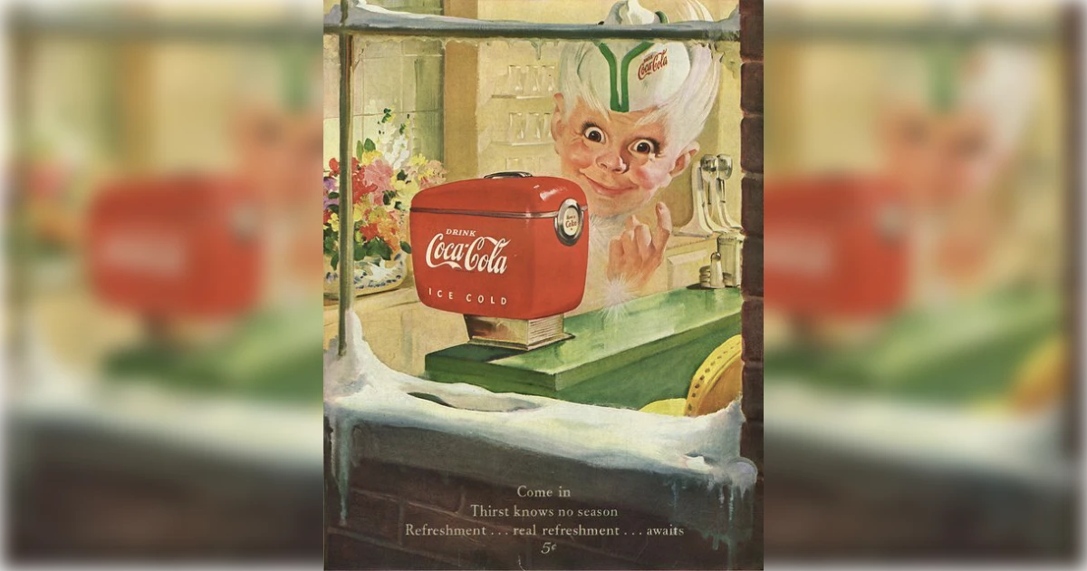 Sprite Boy 2C Coca Cola Vintage Poster