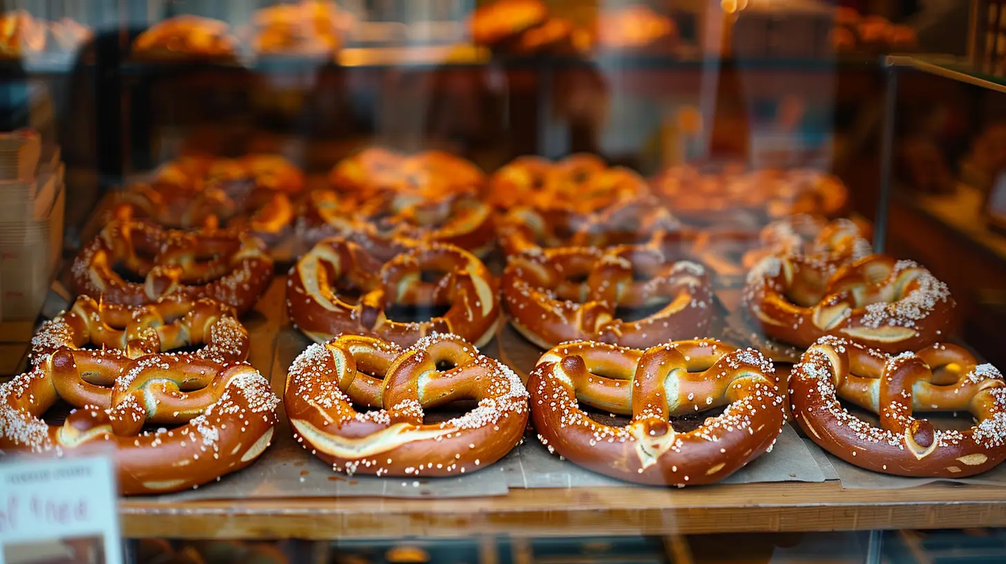 © History Oasis A German Bakery In Philadelphia Full Of Pretzels 18th