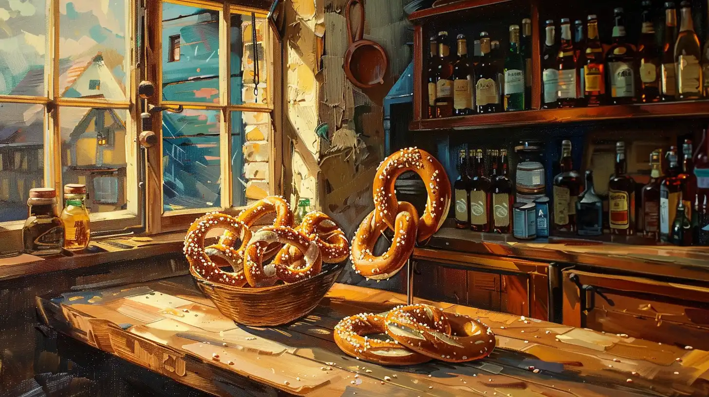 © History Oasis A Bar Pretzels On The Table 19th Century
