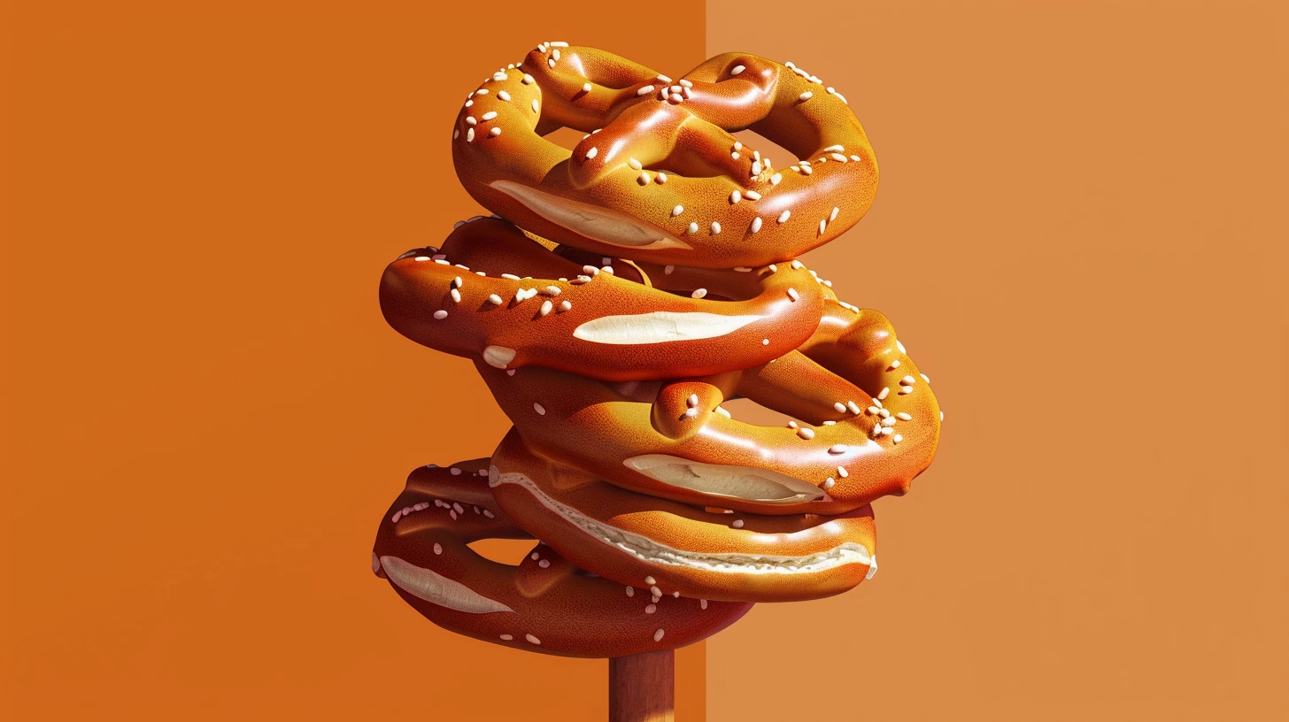 © History Oasis Pretzels Stacked On A Pole