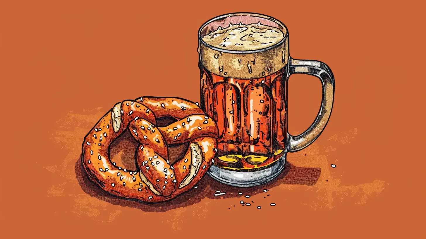 © History Oasis A Pretzel And A Mug Of Beer