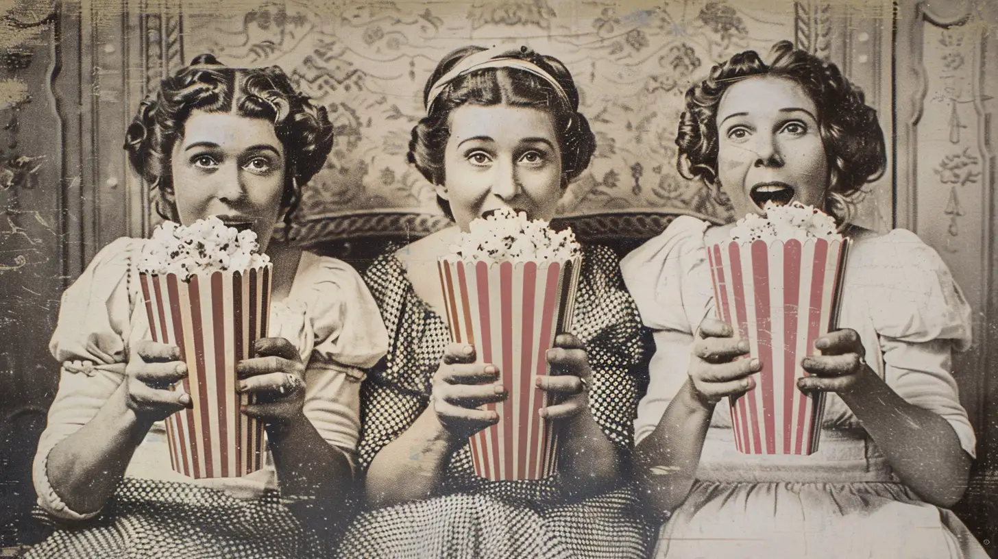 © History Oasis Eating Popcorn New York City 1840s