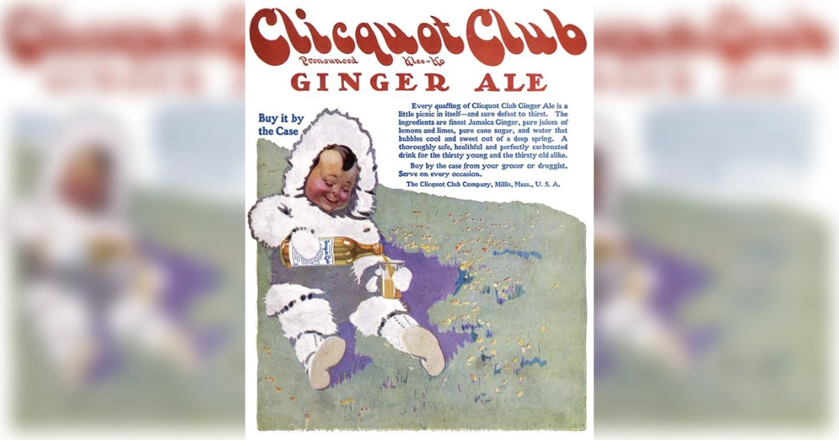 Clicquot Club Vintage Ginger Ale Ad