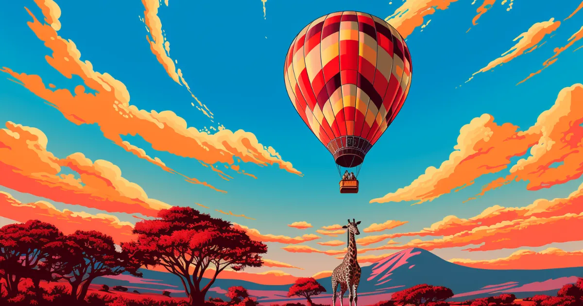 Hot Air Balloon 20 Safari