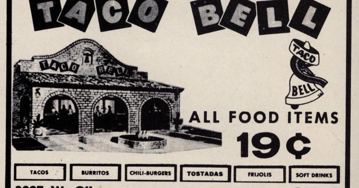 Taco Bell 2019 Cent Menu