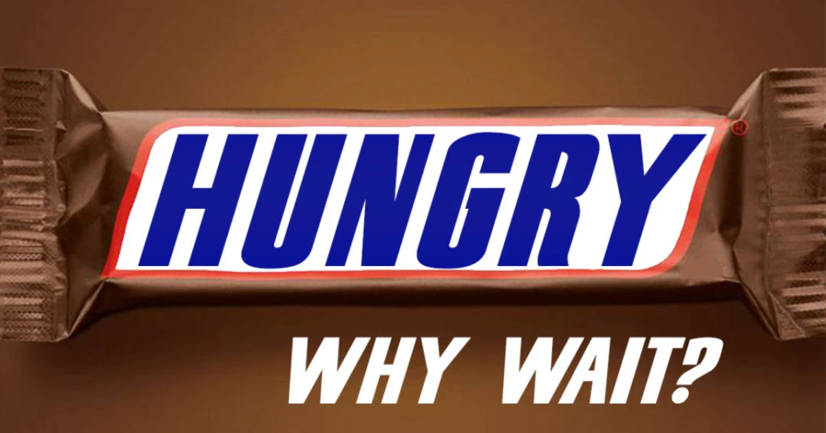 Snicker Hungry Why Wait Ad