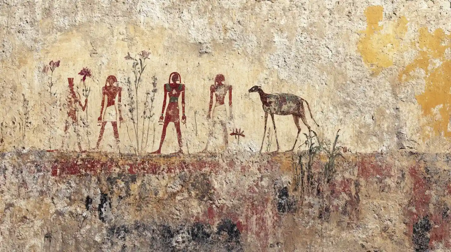 © History Oasis Egyptian Rock Art 5000 BCE