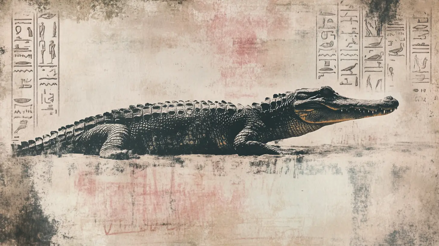 © History Oasis Crocodile Egyptian Hieroglyphs