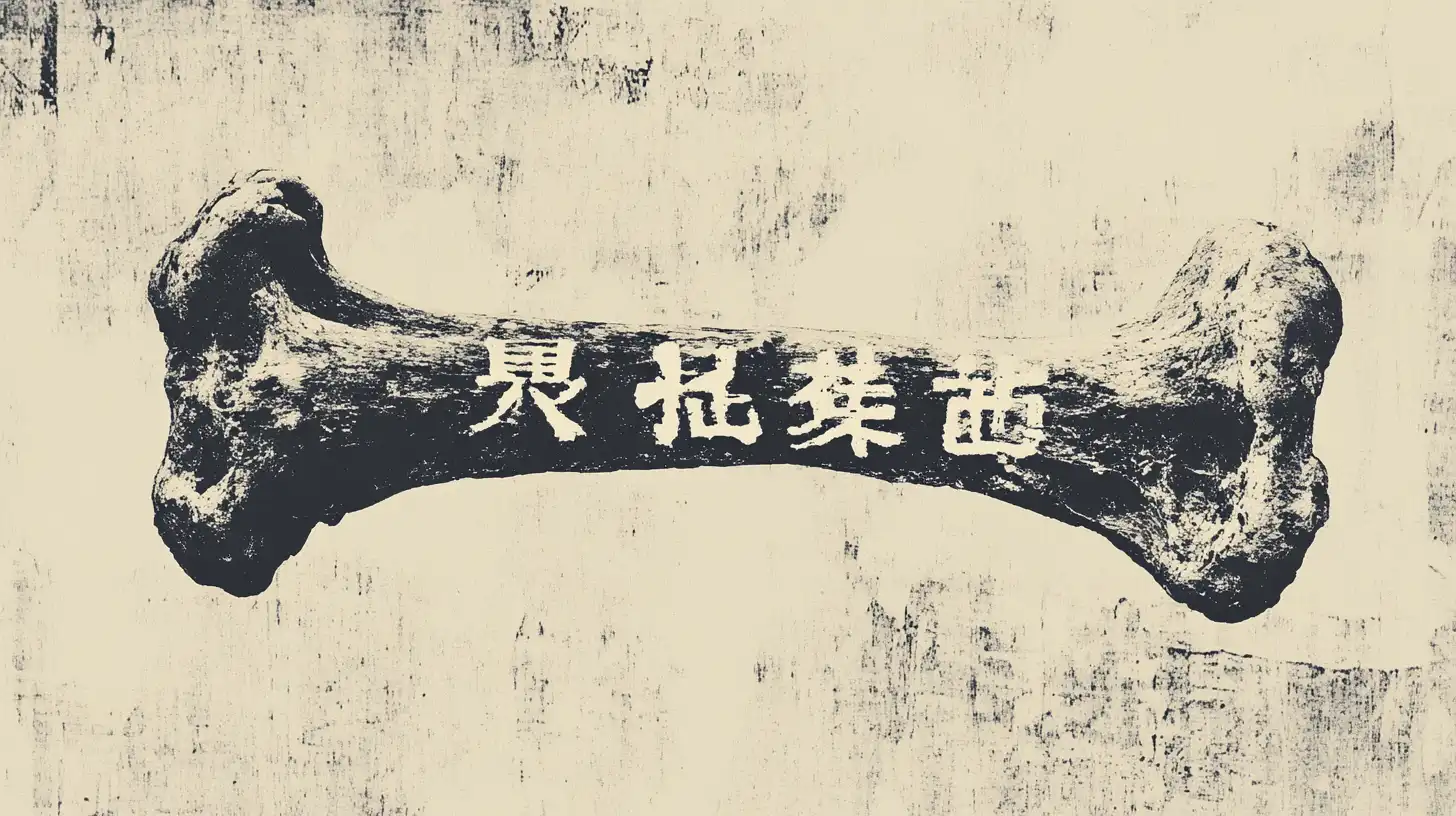 Animal Bone With Writing
