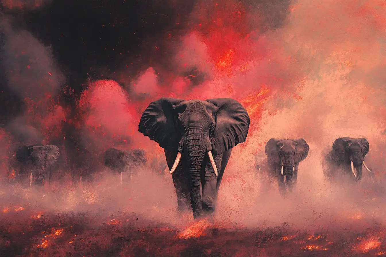 © History Oasis Ancient Battle In Africa Elephants