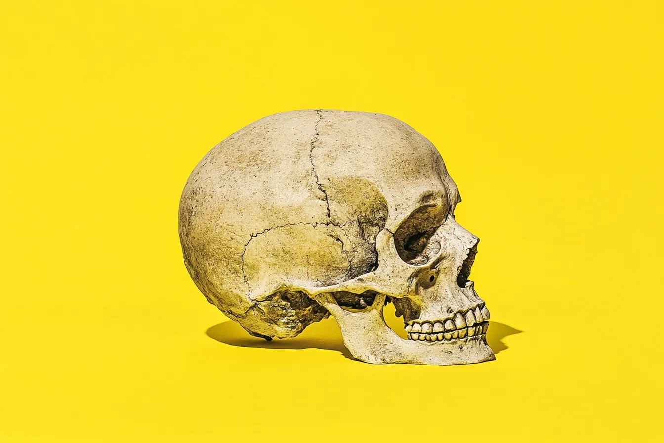 © History Oasis A Neanderthal Skull
