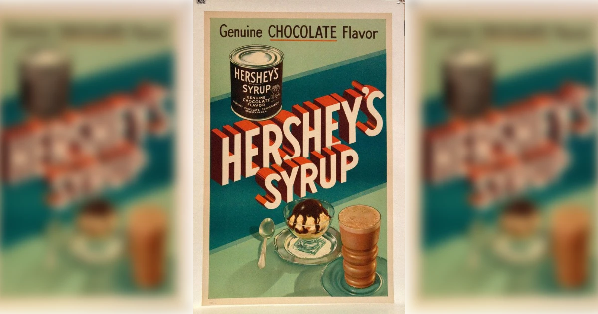 Hershey S Chocolate Syrup Vintage Ad