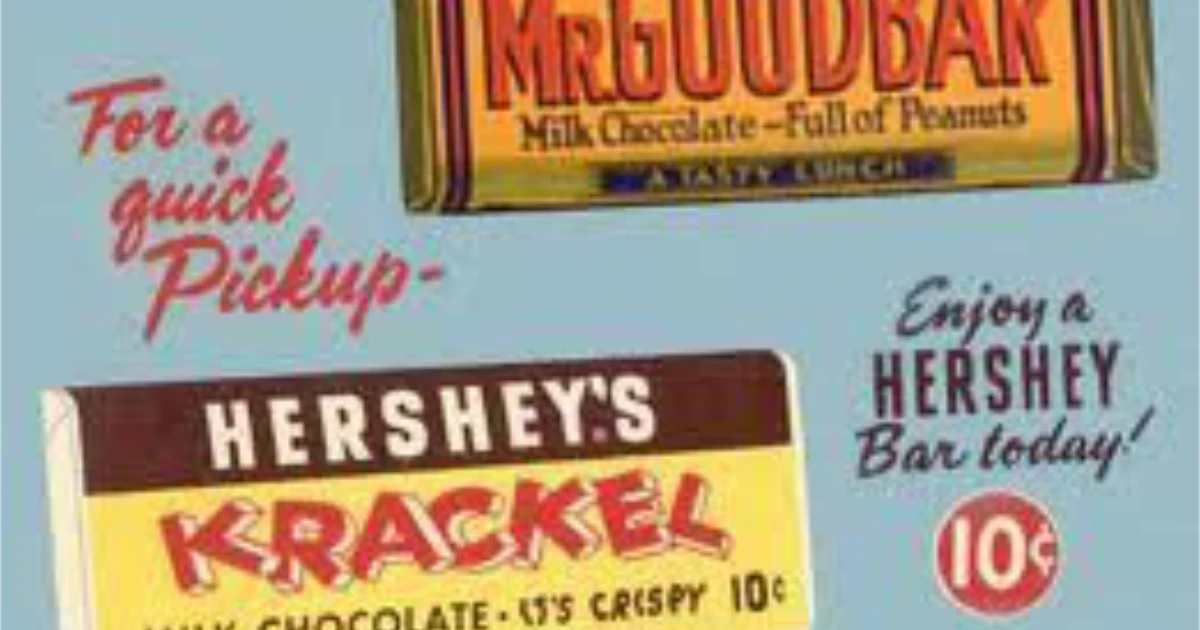 Krackel Vintage Ad With Mr Goodbar