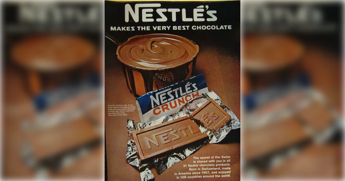 Crunch Bar Vintage Ad