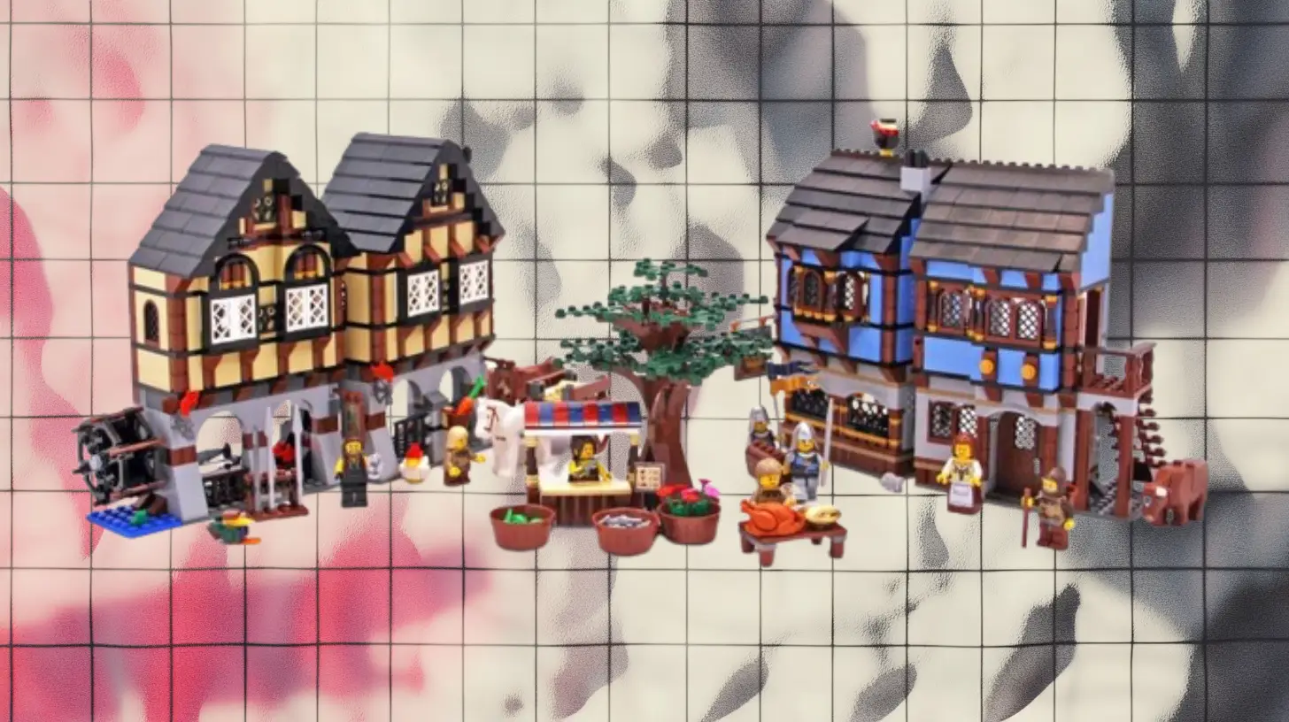 LEGO MEDIEVAL MARKET VILLAGE Lego Set