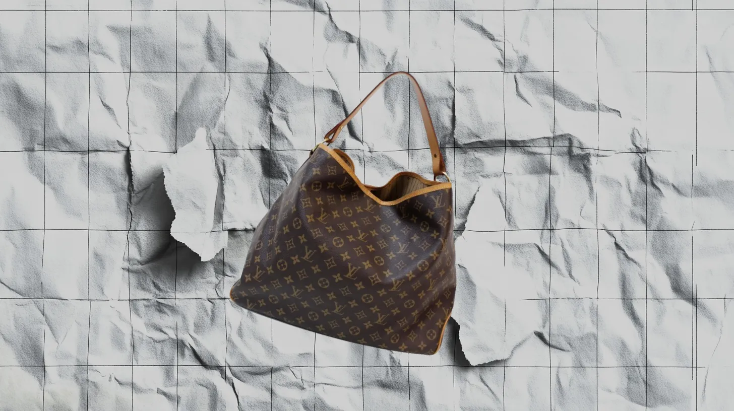 The Delightful, redesigned in 2015 and gone from LV's site since September 2017 — Louis Vuitton A Louis Vuitton Monogram Delightful hobo bag hanging from a single flat shoulder strap