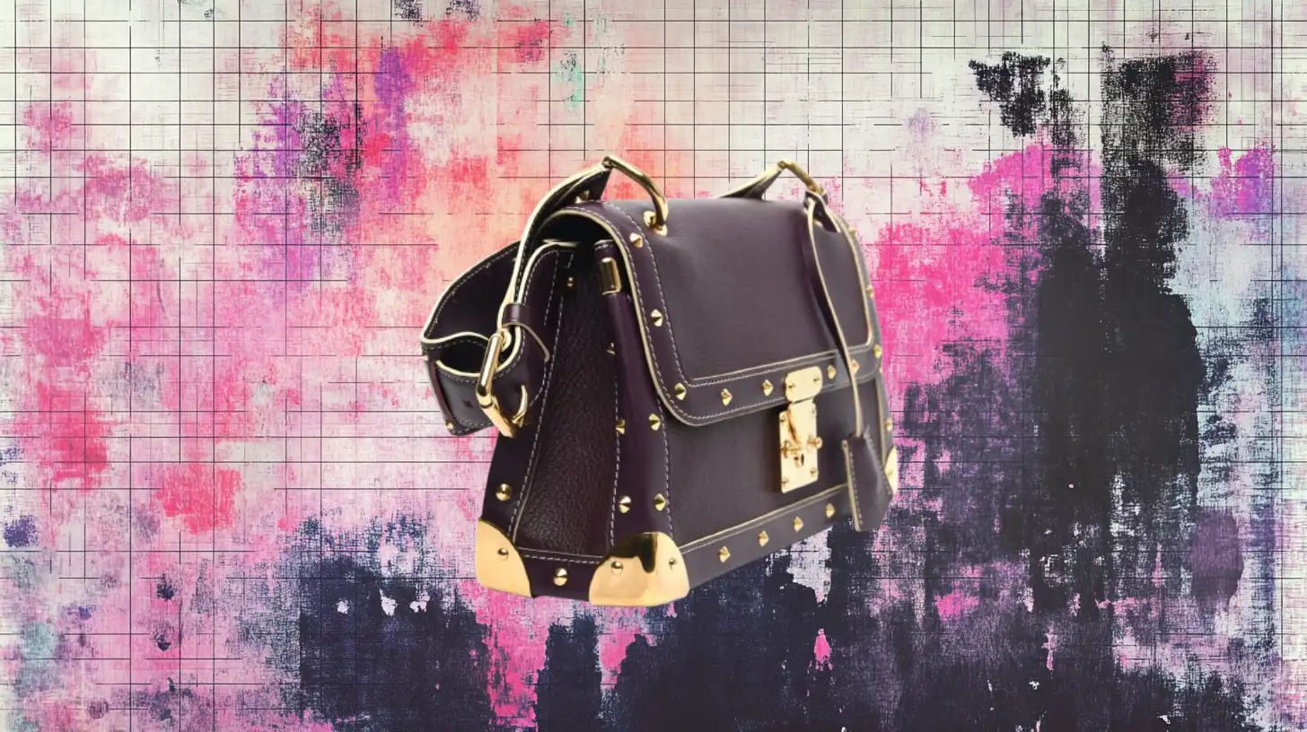 The Suhali L'Ingénieux in goatskin, gone with no recorded retirement date — Louis Vuitton A Louis Vuitton Suhali L'Ingénieux in aubergine goatskin with gold corner caps and a padlock
