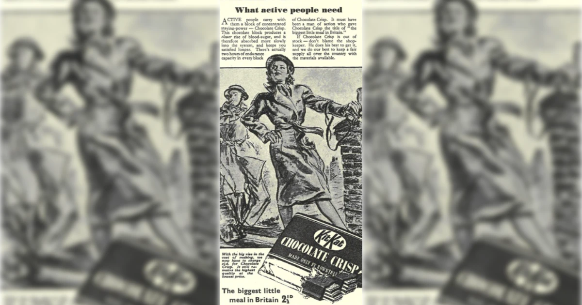 Rowntrees What Active People Need Kit Kat Slogan