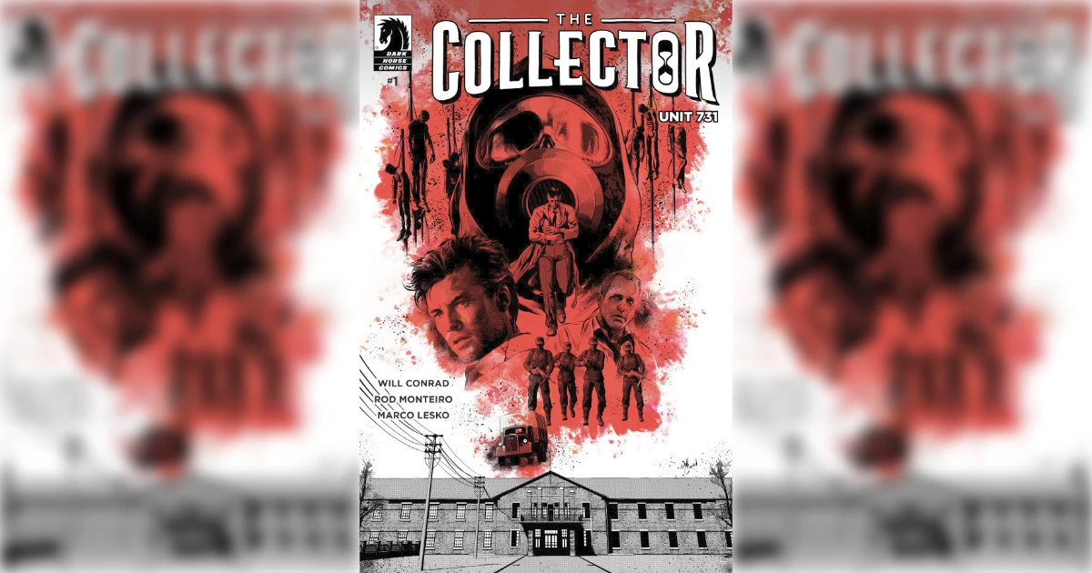 The Collector Unit 731 Dark Horse comic cover with gas mask