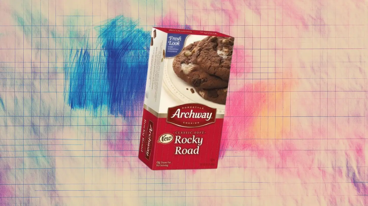 Archway Classic Soft Rocky Road cookies box marked New after the flavor's 2012 return