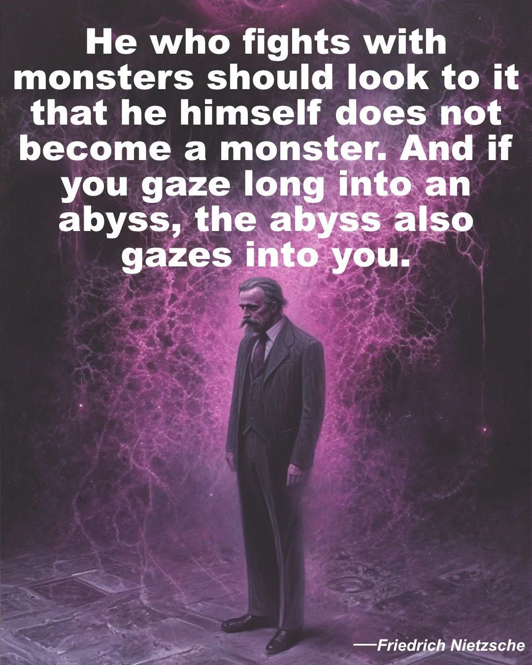 Friedrich Nietzsche Quote He Who Fights With Monsters