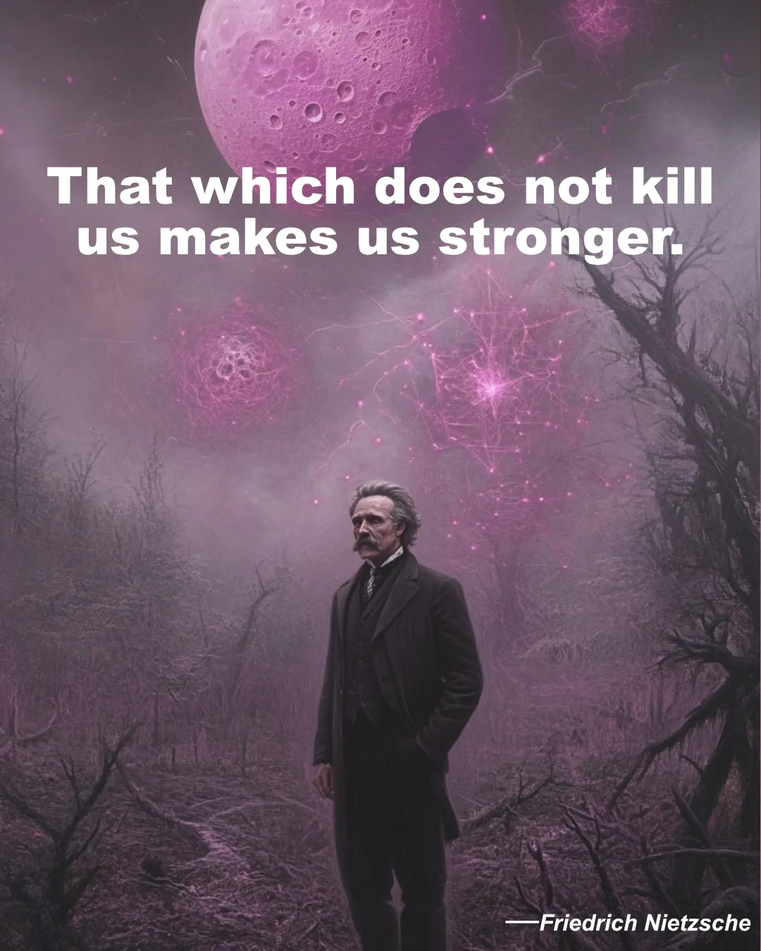 Friedrich Nietzsche Quote That Which Does Not Kill Us Makes Us Stronger.