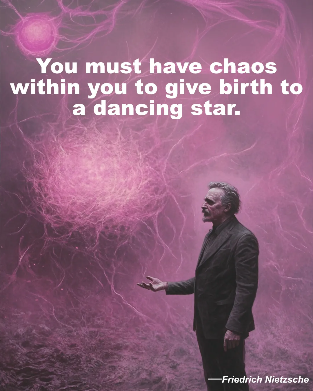 Friedrich Nietzsche You Must Have Chaos Within You To Give Birth To A Dancing Star.