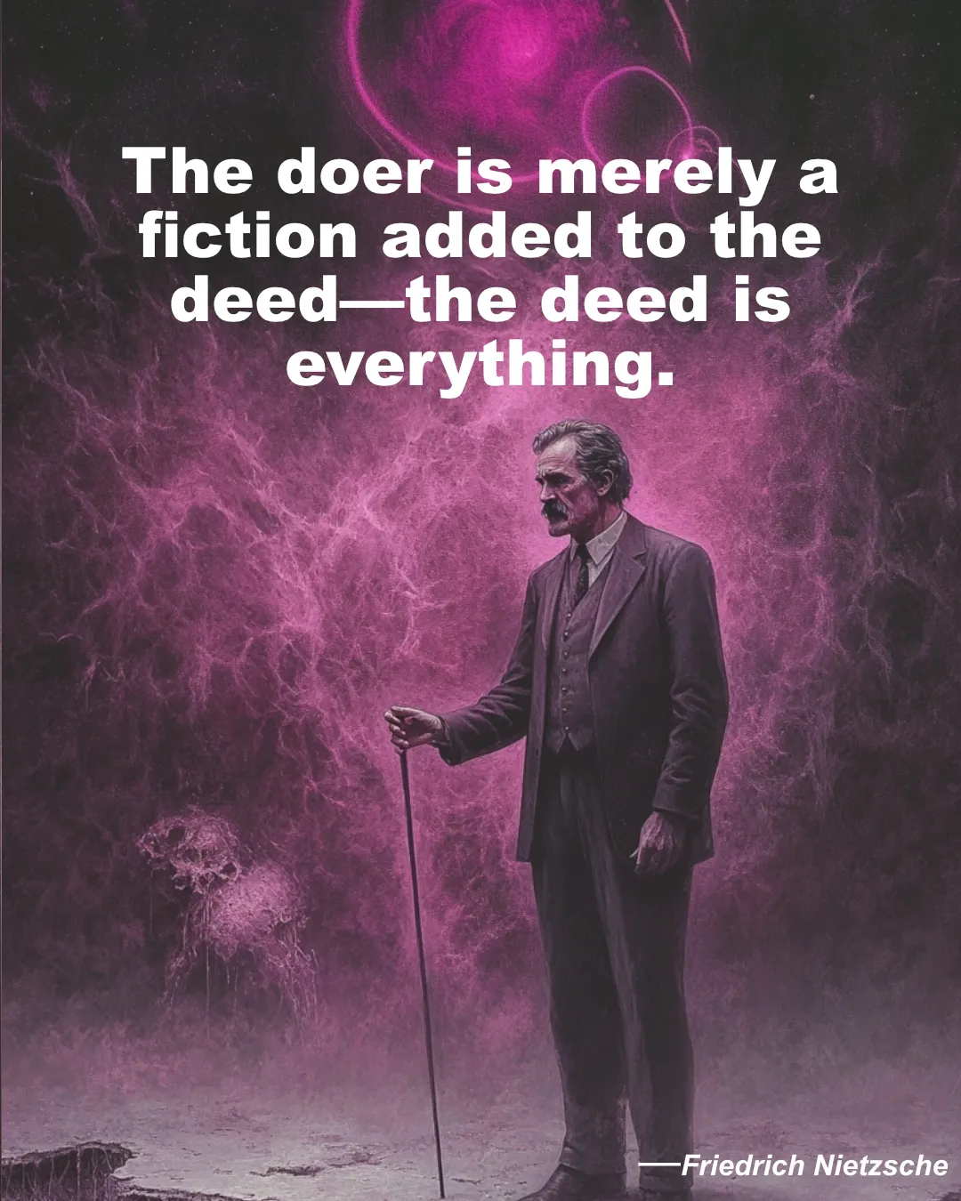 Friedrich Nietzsche Quote The Doer Is Merely A Fiction Added To The Deed