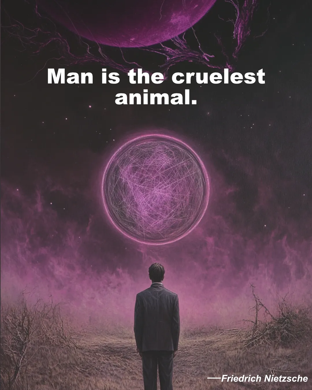 Friedrich Nietzsche Quote Man Is The Cruelest Animal.