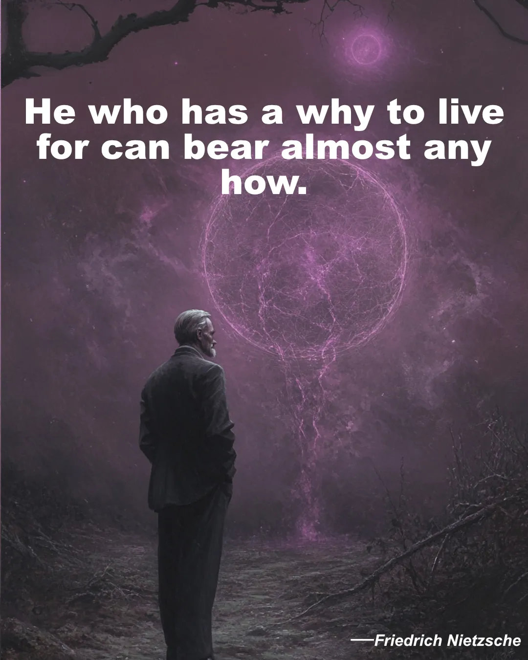 Friedrich Nietzsche Quote He Who Has A Why To Live For Can Bear Almost Any How.