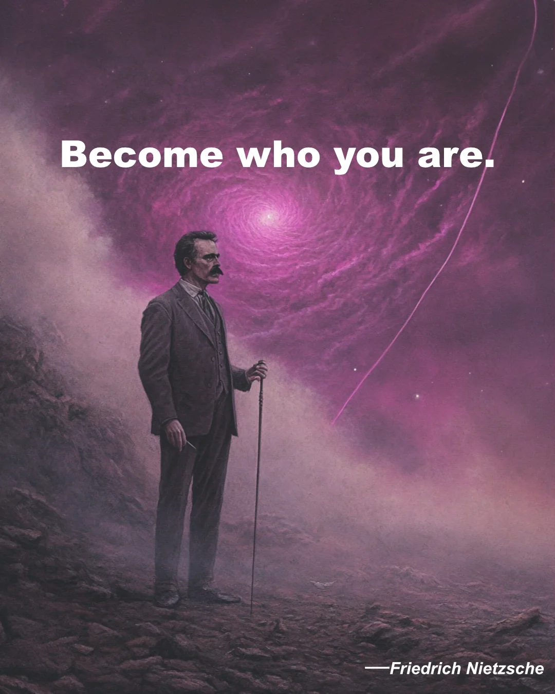 Friedrich Nietzsche Quote Become Who You Are.