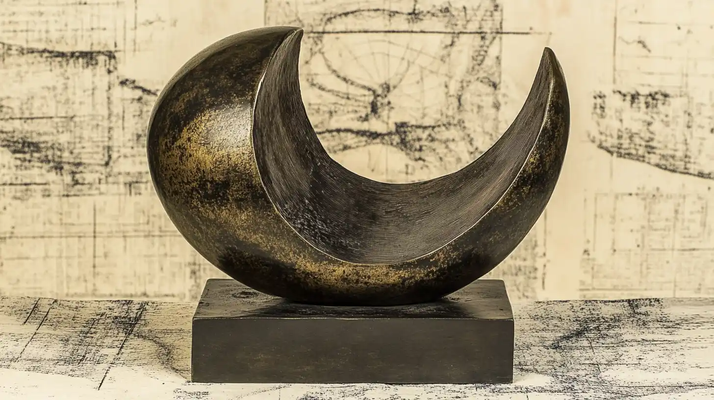 Sculpture Of Bird In Space