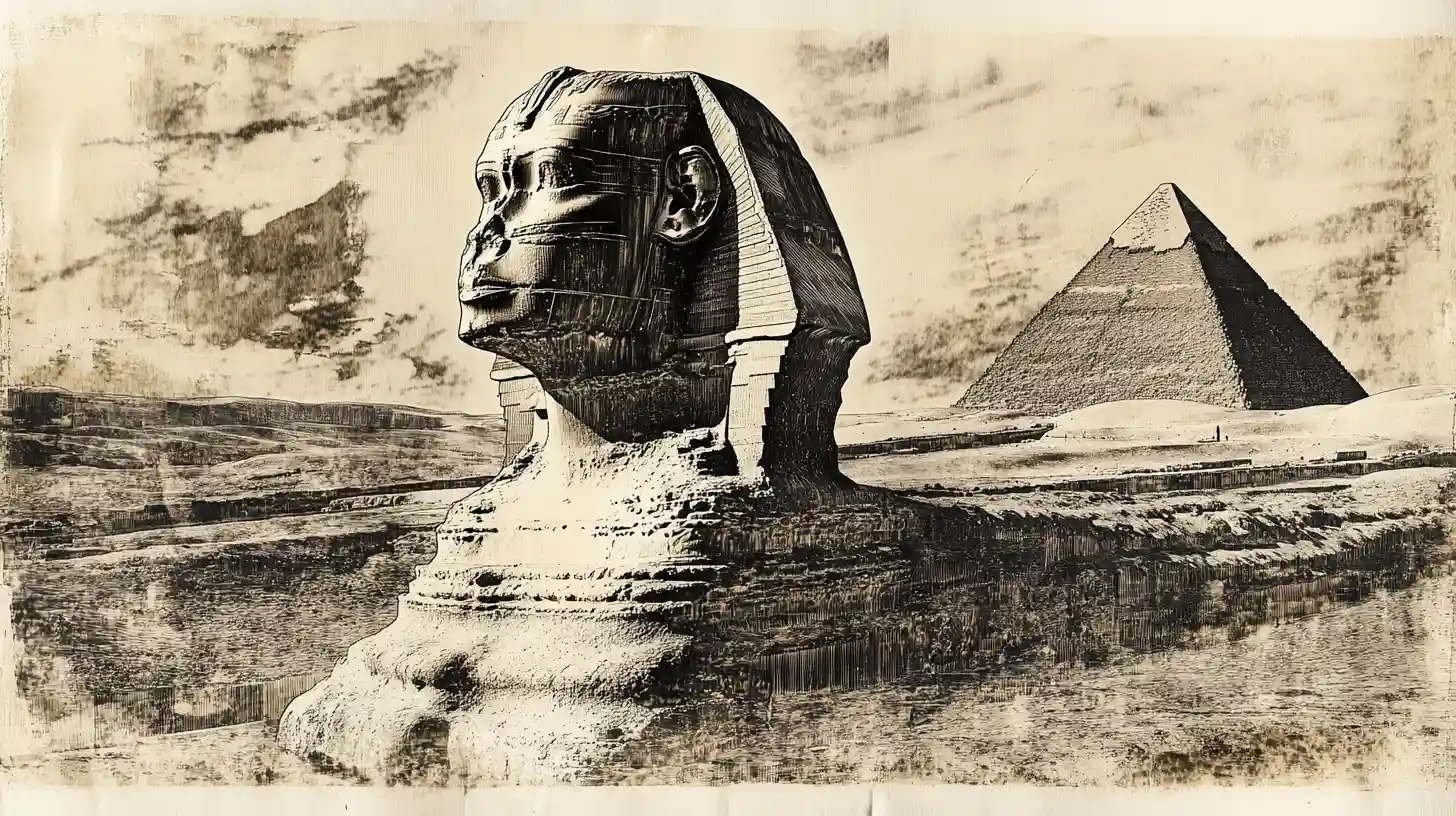 Sculpture Of The Great Sphinx Of Giza