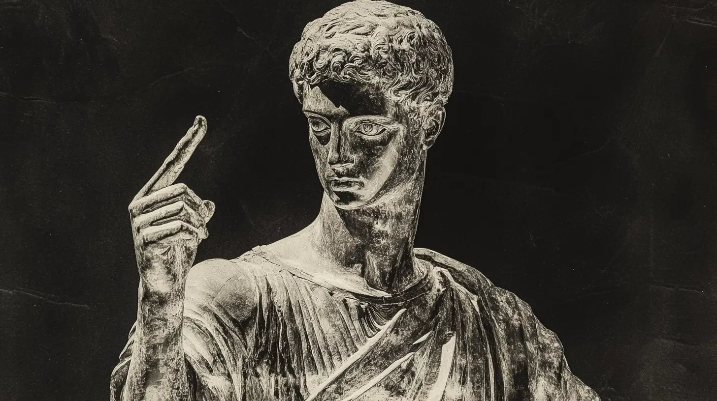 Sculpture Of The Bronze Charioteer Of Delphi