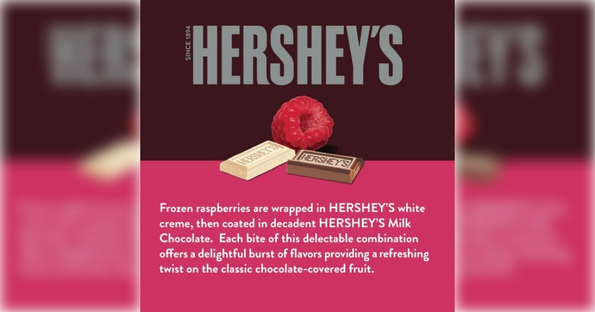 The Hershey Company Hershey S Raspberries N Creme Ba