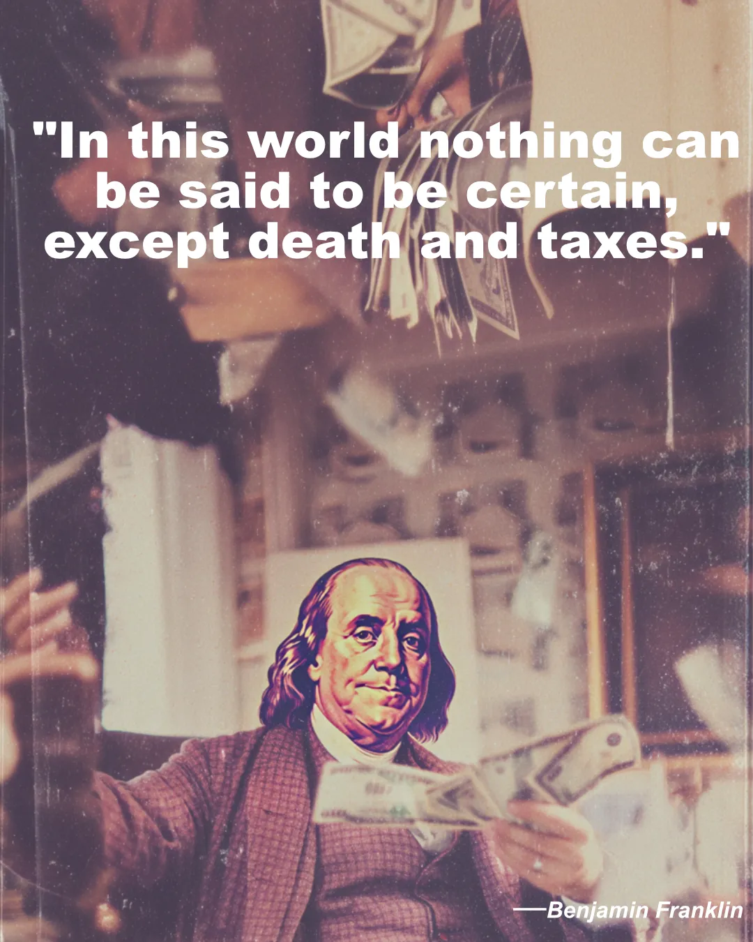 In This World Nothing Can Be Said To Be Certain Benjamin Franklin Quote