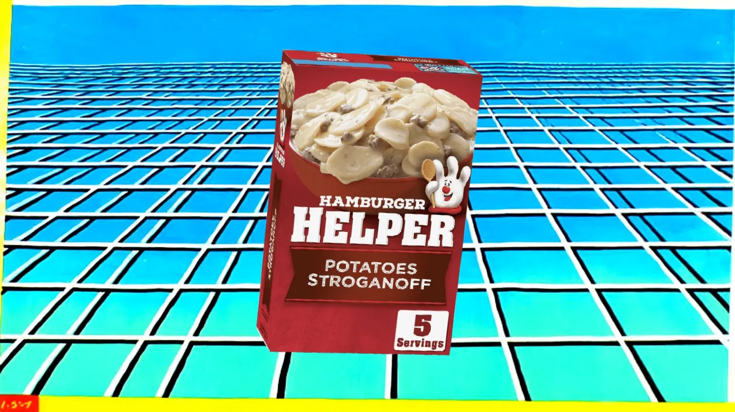 Modern Hamburger Helper Potatoes Stroganoff box