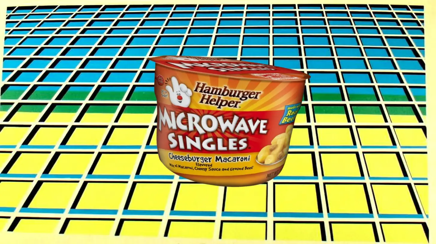 Hamburger Helper Microwave Singles Cheeseburger Macaroni cup