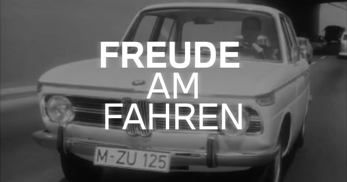 Freude Am Fahren Sheer Driving Pleasure Bmw Slogan