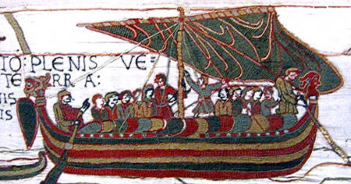 The Bayeux Tapestry Of Harold Landing