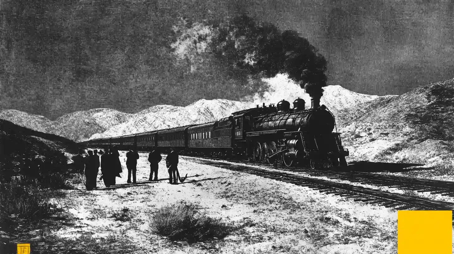 MAY 10 1869 TRANSCONTINENTAL RAILROAD COMPLETED