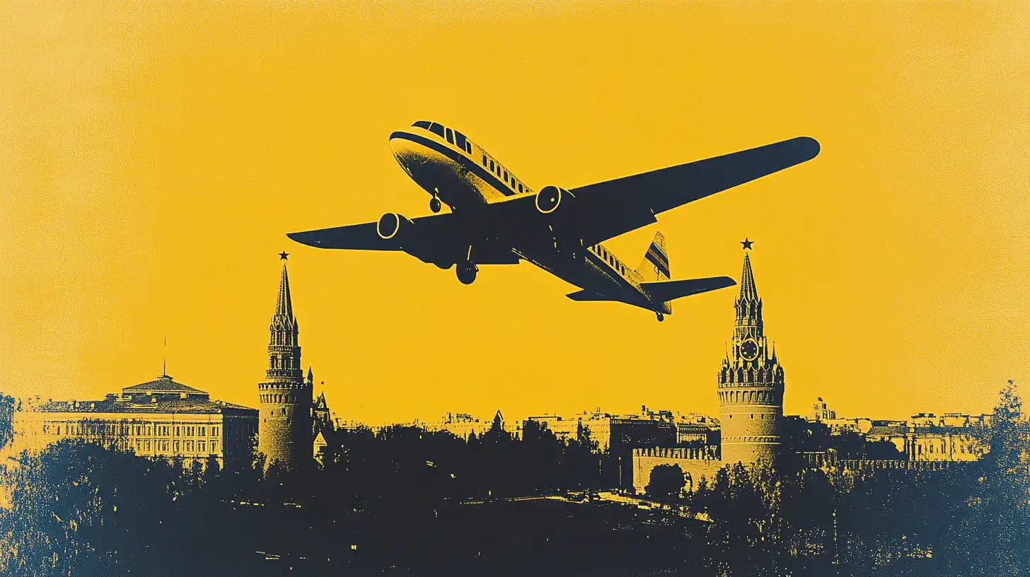 MAY 28 1987 TEEN LANDS PLANE IN RED SQUARE