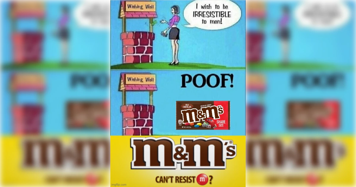 Can T Resist M M Ms Slogan