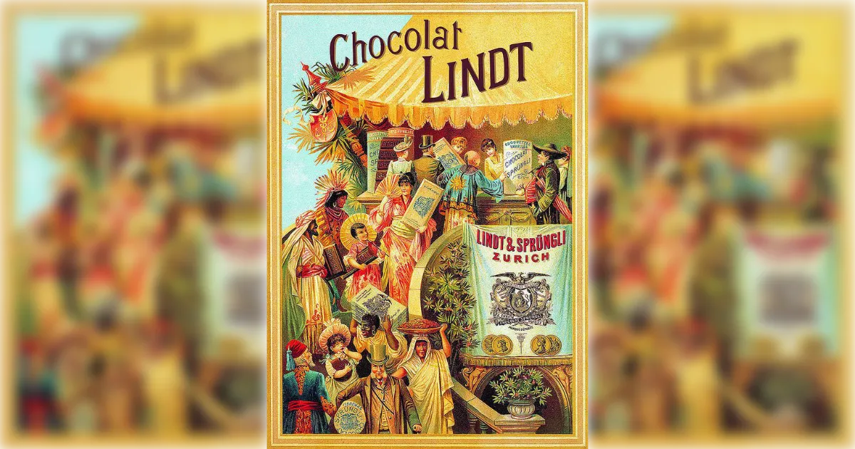 Lindt & Sprungli Lindt Vintage Ad