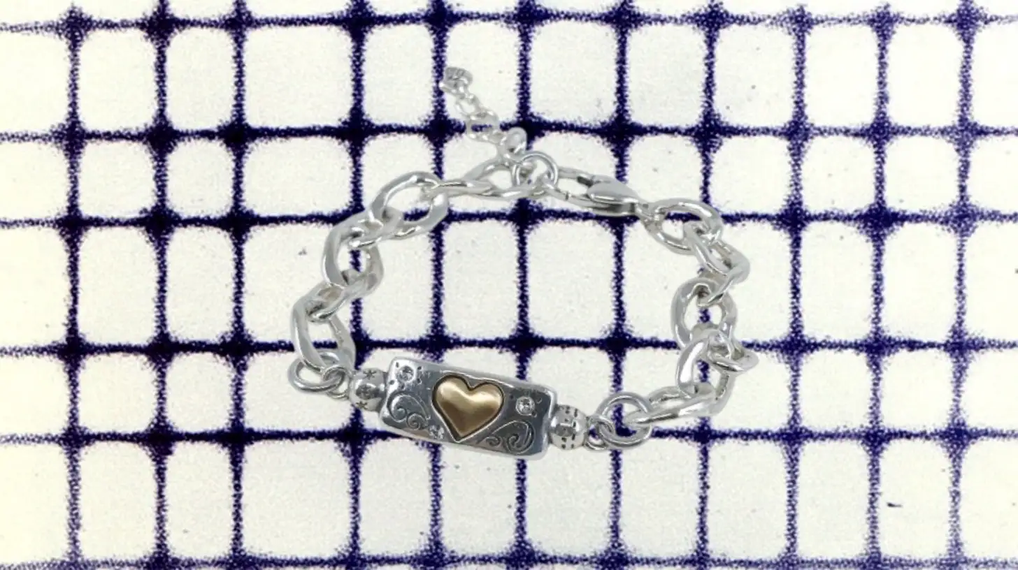 Vintage Pair NY Charm Bracelet Teardrop Necklace