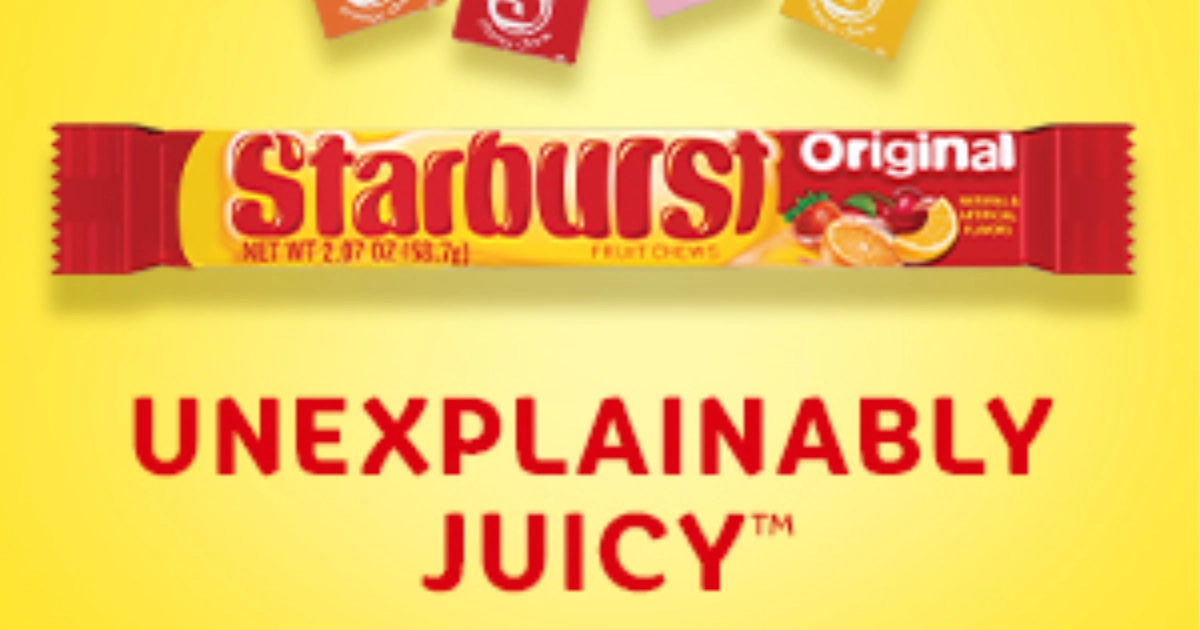 Unexplainably Juicy Starburst Slogan